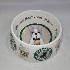 Starbarks Frenchie Roast 5.5" Plastic Dog Food Dish